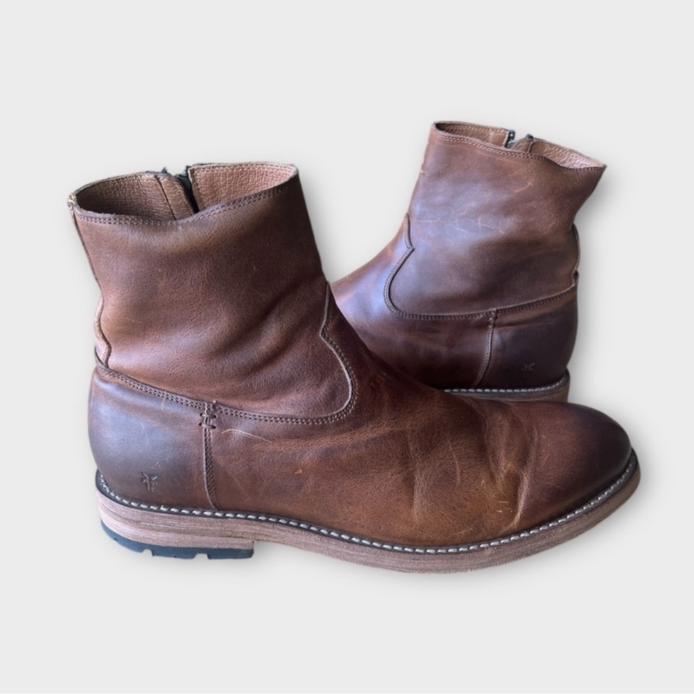Men's Brown Leather Boots